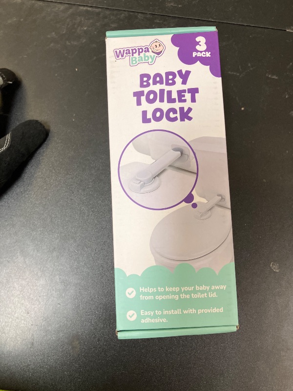 Photo 1 of Baby Toilet Lock (3 Pack) Ideal Baby Proof Toilet Lid Lock with Arm – No Tools Needed Easy Installation with 3M Adhesive – Top Safety Toilet Seat Lock – Fits Most Toilets – White