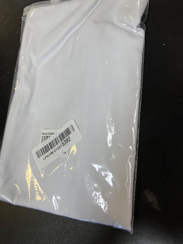 Photo 1 of TAOSON Decorative 100% Cotton Canvas Square Solid Toss Pillowcase Cushion Cover Pillow Case with Hidden Zipper Closure Only Cover No Insert - White 12"x20"(30x50cm)