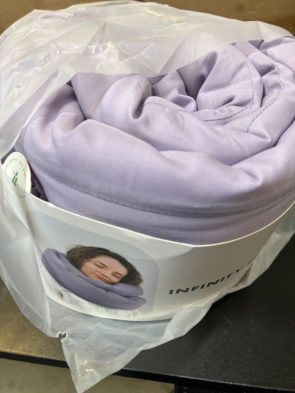 Photo 1 of Huzi Infinity Pillow - Home Travel Soft Neck Scarf Support Sleep (Purple)