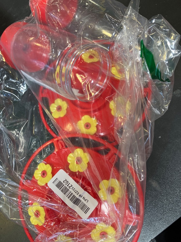 Photo 1 of Hummingbird Feeder, 2Pack Hummingbird Feeders for Outdoors Hanging ant and Bee Proof, Humming Birds Feeders for Outside, Plastic Hummingbird Feeder, Humming Bird Feeder 23 OZ