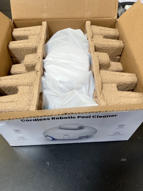 Photo 1 of 2025 Cordless Robotic Pool Vacuum, Pool Cleaner for Above Ground/Inground Pools - 7500mAh Battery, Lightweight, 140mins Runtime, Powerful Suction Pool Cleaner Vacuum for Flat-Bottom Swimming Pools