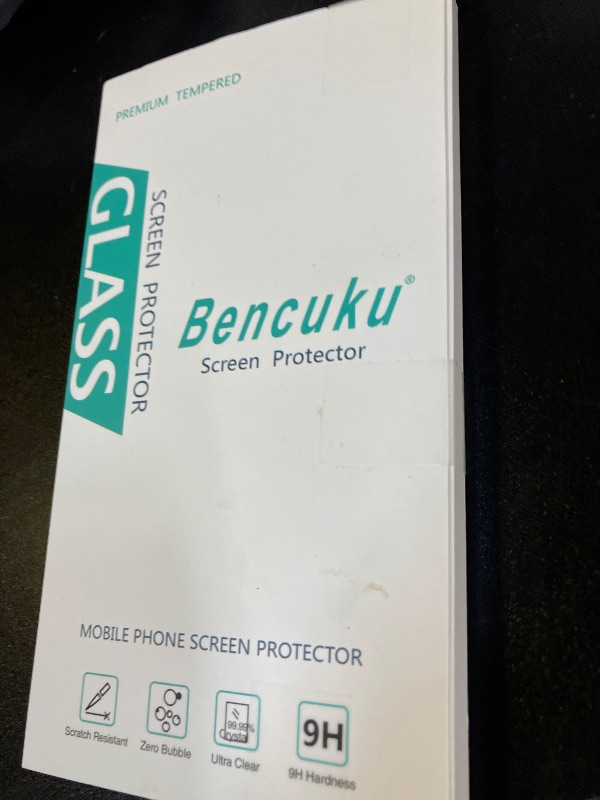 Photo 1 of Bencuku (2 Pack) Screen Protector for iPhone 15 Tempered Glass 6.1-inch, Easy to Install, Bubble Free, 9H Hardness