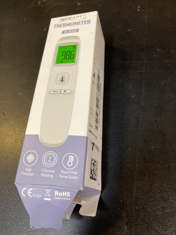Photo 1 of No-Touch Thermometer for Adults and Kids, Accurate Digital Baby Thermometer, Fever Alarm & Silent Mode, 2 in 1 Forehead & Object Mode