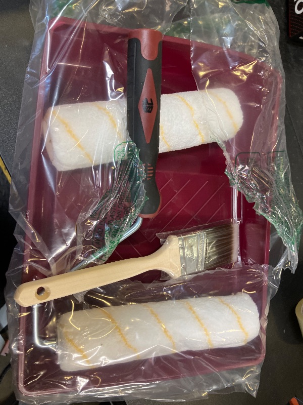 Photo 1 of Bates- Paint Tray Set, 11 pcs, Paint Roller Kit, Paint Rollers 9 Inch, Small Paint Roller, Paint Roller Tray, 4 Inch Paint Roller, Paint Roller Set, Paint Kit for House Painting, Paint Roller Covers