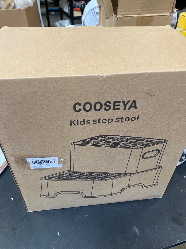 Photo 1 of COOSEYA 2 Step Stools for Kids,Toddler Step Stool for Bathroom Sink,No-Slip Double up Stepping for Toddlers Bathroom, Multifunctional Toilet Potty Stool for Kids,Toilet Potty Training(2 Packs)