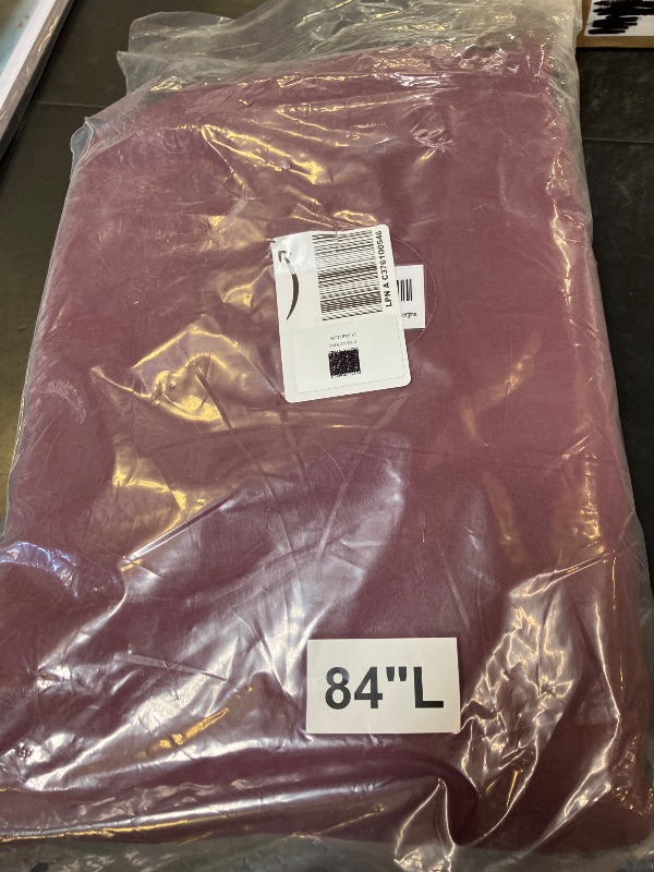 Photo 1 of Burgundy Blackout Curtains for Living Room 84 Inch Length 2 Panels - Thermal Insulated with Grommet Room Darkening Long Drapes for Bedroom Privacy, 52 x 84 Inch
