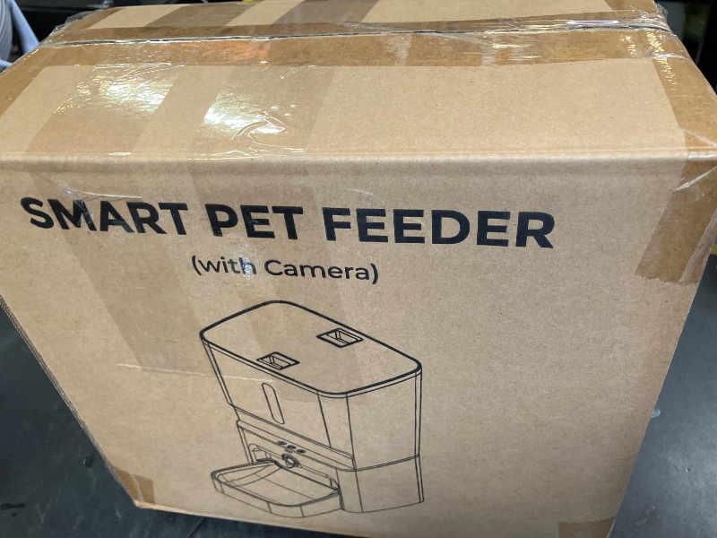 Photo 1 of PIPPINPET Automatic Cat Feeder with Camera, 7L Timed Dog Feeders, Adjustable Camera, 1080P HD Night Vision, Automatic Dog Feeder, 5G WiFi Cat Food Dispenser with 2-Way Audio, Low Food & Motion Alerts