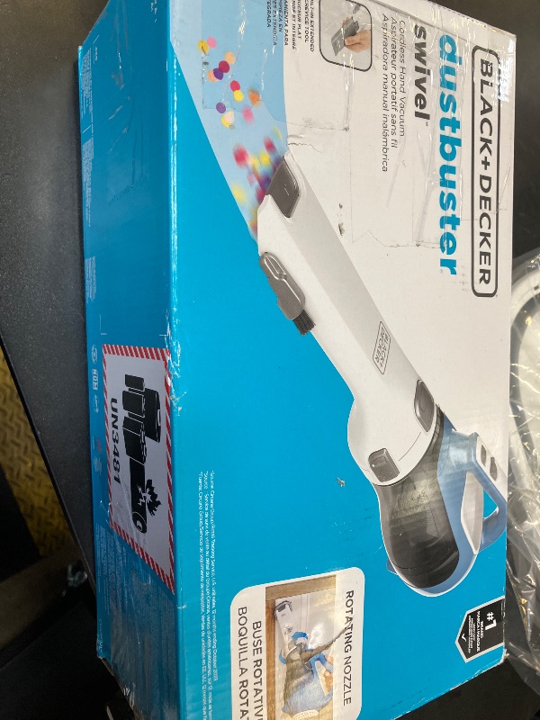 Photo 1 of BLACK+DECKER dustbuster AdvancedClean Cordless Handheld Vacuum, Compact Home and Car Vacuum with Crevice Tool (CHV1410L)