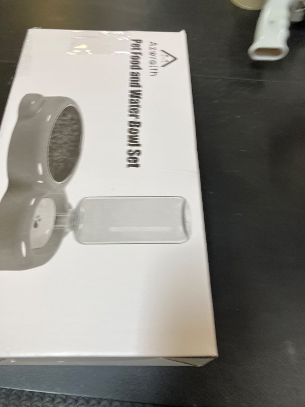 Photo 1 of Dog Bowls, Cat Food and Water Bowl Set with Water Dispenser and Stainless Steel Bowl for Cats and Small Dogs - Yellow