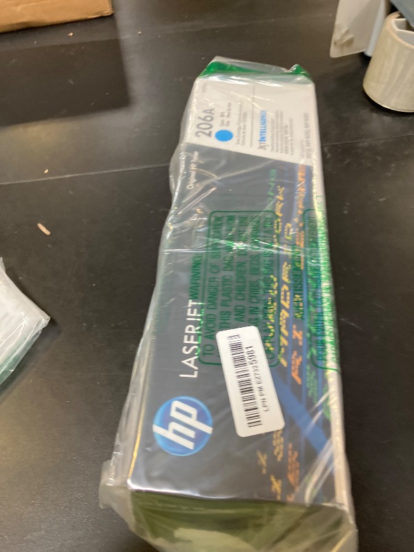 Photo 1 of HP 206A Cyan Toner Cartridge | Works with HP Color LaserJet Pro M255, HP Color LaserJet Pro MFP M282, M283 Series | W2111A