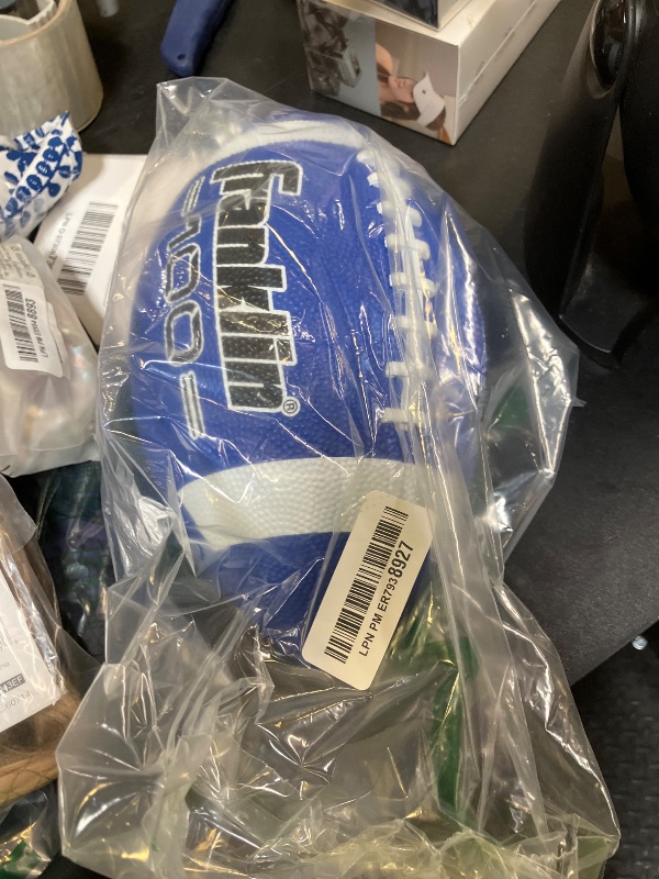 Photo 1 of Franklin Sports Grip-Rite 100 Rubber Junior Football - Blue0