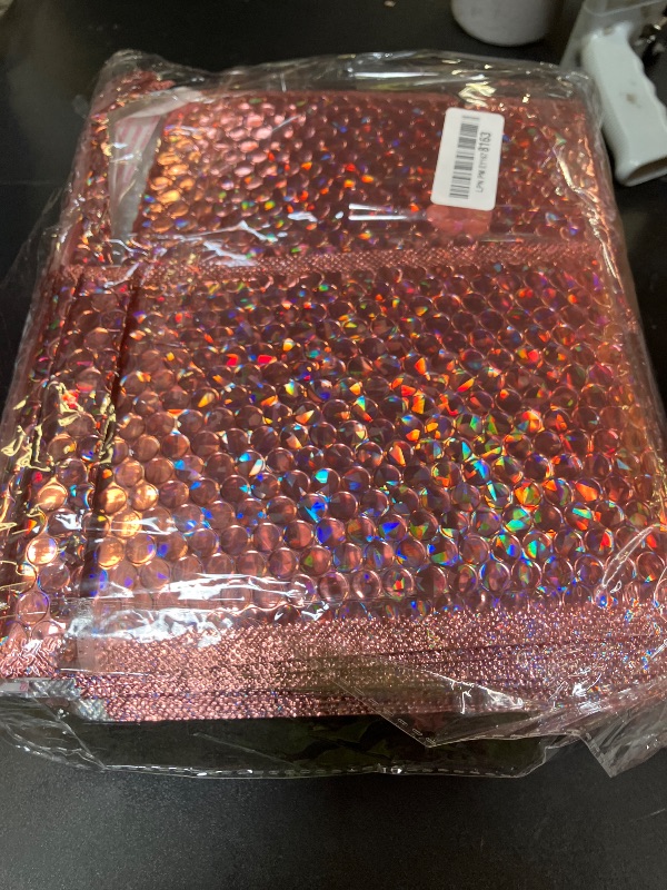 Photo 1 of Outus 30 Pieces Holographic Bubble Padded Mailer Holographic Bubble Mailers Padded Envelopes Self Sealing Cushion Envelopes for Mailing, Shipping and Packing