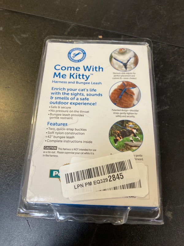 Photo 1 of PetSafe Come with Me Kitty Harness and Bungee Leash, Small, Lilac
