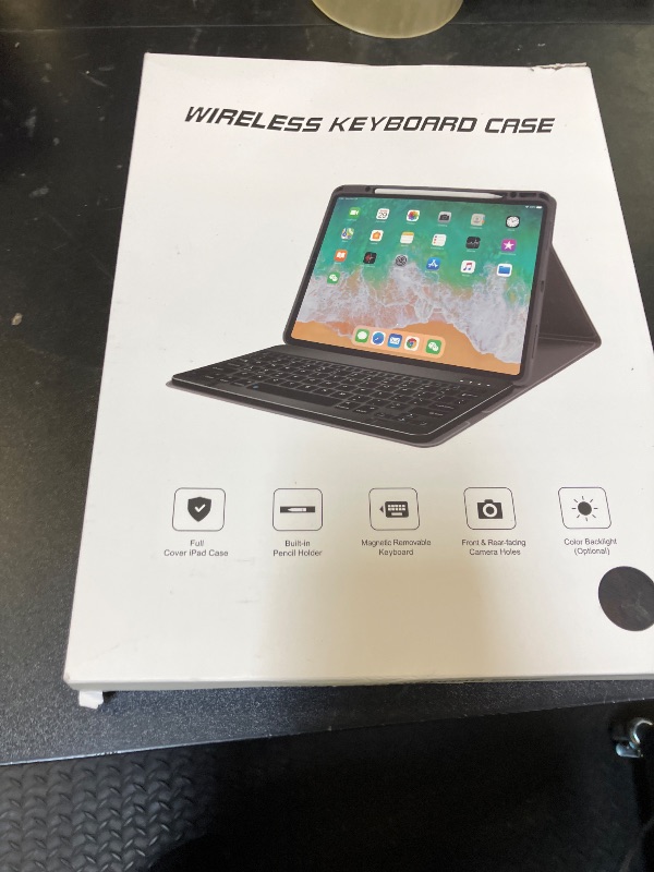 Photo 1 of OPAKIT Magnetic Keyboard Case for iPad Pro 12.9-inch (6th, 5th, 4th, 3rd Generation) - 360 Rotatable Detachable - Backlit Wireless Keyboard Case for iPad 2018, 2020, 2021, 2022 (Black)