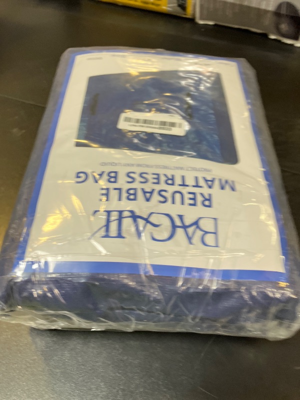 Photo 1 of BAGAIL Mattress Bags for Moving, Mattress Covers with Heavy Duty Handles, Reusable Mattress Storage Bag for Moving Supplies(Navy, Queen)