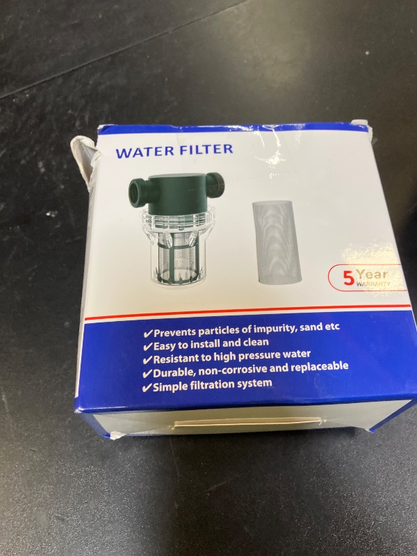 Photo 1 of IMXMI Water Filter, 1/2'' Female Twist-On Pipe Strainer, Nylon PA66 cover, PC bowl, 304 Stainless Screen(40 and 80 Mesh)