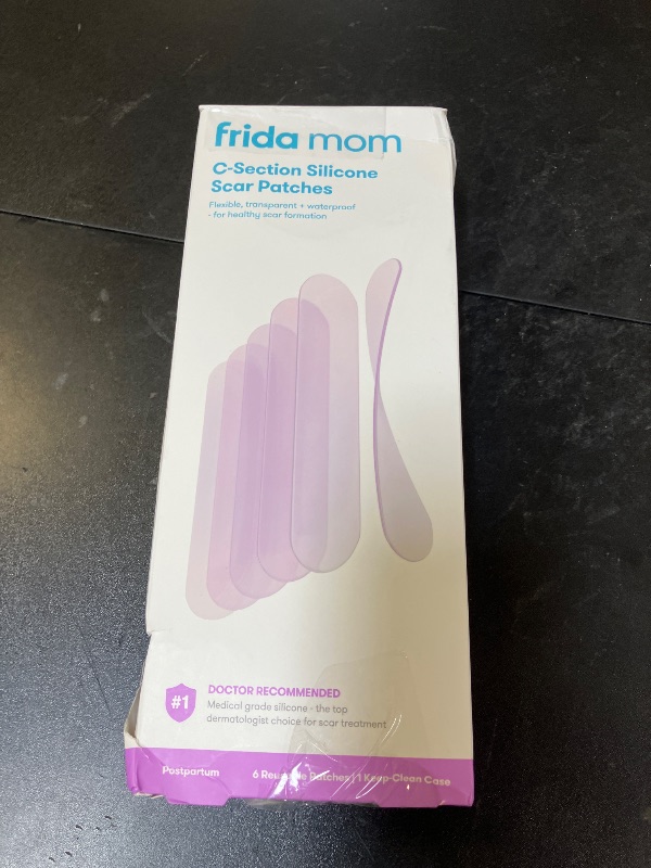 Photo 1 of Frida Mom C-Section Silicone Strips, C-Section Recovery Must Have Scar Patches, Reusable Medical Grade Treatment for Keloid Scars, Includes Case & Pouch