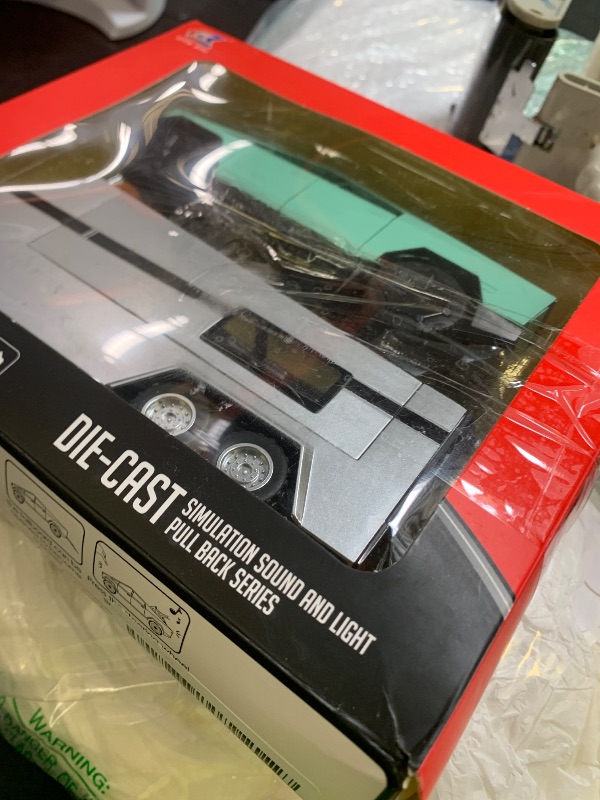 Photo 1 of Pickup Trailer RV Model, Metal Pick-Up Truck Trailer Toy with Motorcycle, Toy Truck with Sound/Light/Pull Back/Realistic Interior Exterior,Ideal Toy Car Vehicle Gifts (1/32 Green Pickup Trailer RV)
