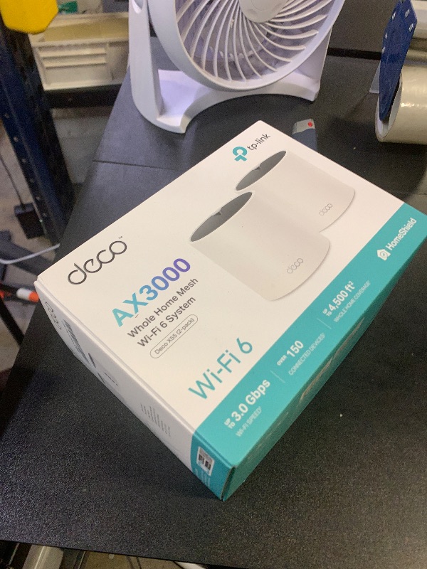Photo 1 of TP-Link Deco X55 AX3000 WiFi 6 Mesh System - Covers up to 4500 Sq.Ft, Replaces Wireless Router and Extender, 3 Gigabit Ports per Unit, Supports Ethernet Backhaul, Deco X55(2-Pack)