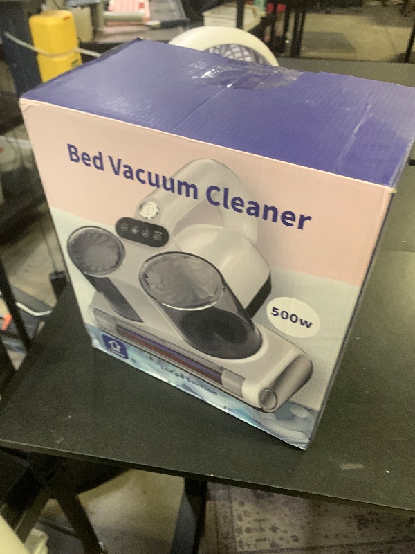 Photo 1 of JPHYLL Mattress Vacuum Cleaner, 16Kpa Bed Vacuum with 253.7nm UV-C Light & Heating & Ultrasonic Quintuple Tech & 30000 RPM/Min Brushroll Rotation, Widened Suction Port, 500W, Corded