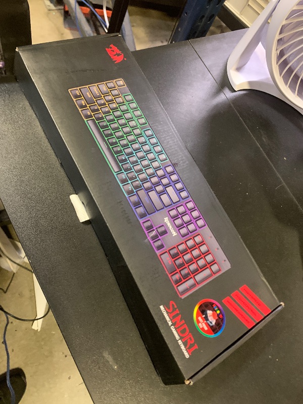 Photo 1 of Redragon Mechanical Gaming Keyboard Wired, 11 Programmable Backlit Modes, Hot-Swappable Red Switch, Anti-Ghosting, Double-Shot PBT Keycaps, Light Up Keyboard for PC Mac