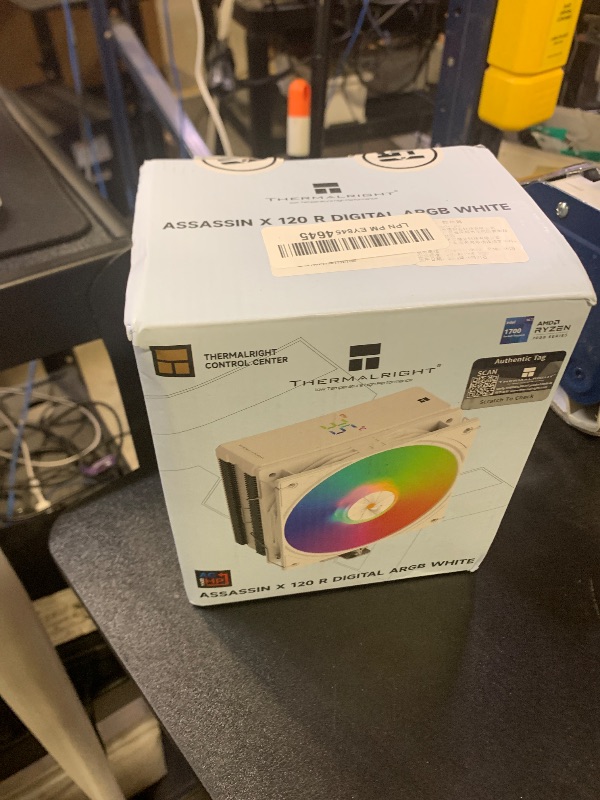 Photo 1 of Thermalright Assassin X 120R Digital ARGB White CPU Cooler Air with 4X6mm HeatPipes, Digital Screen Top Cover,PWM Fan Heatsink CPU Cooler,151mm High, for AM5 and Intel lga1700/1851/1150/1151/1200