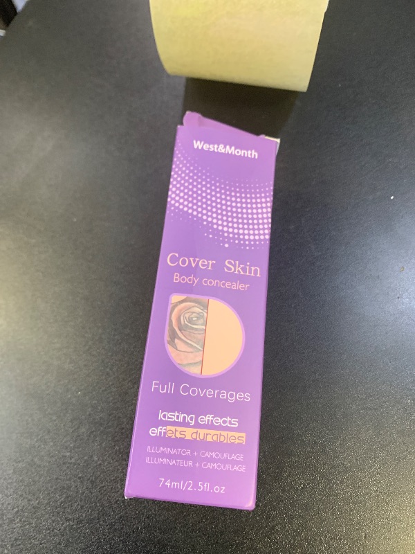 Photo 1 of Body Coverage Perfector Foundation, Waterproof Tattoo Cover Up Makeup, Moisturizing Leg and Body Concealer 