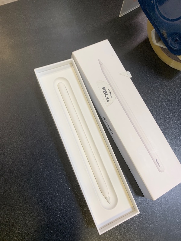 Photo 1 of Apple Pencil (2nd Generation): Device Compatibility Check Required - Pixel-Perfect Precision, Perfect for Note-Taking, Drawing, and Signing documents. Attaches, Charges, and Pairs magnetically.
