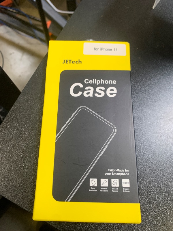 Photo 1 of JETech Case for iPhone 11 6.1-Inch, Non-Yellowing Shockproof Phone Bumper Cover, Anti-Scratch Clear Back (Clear)