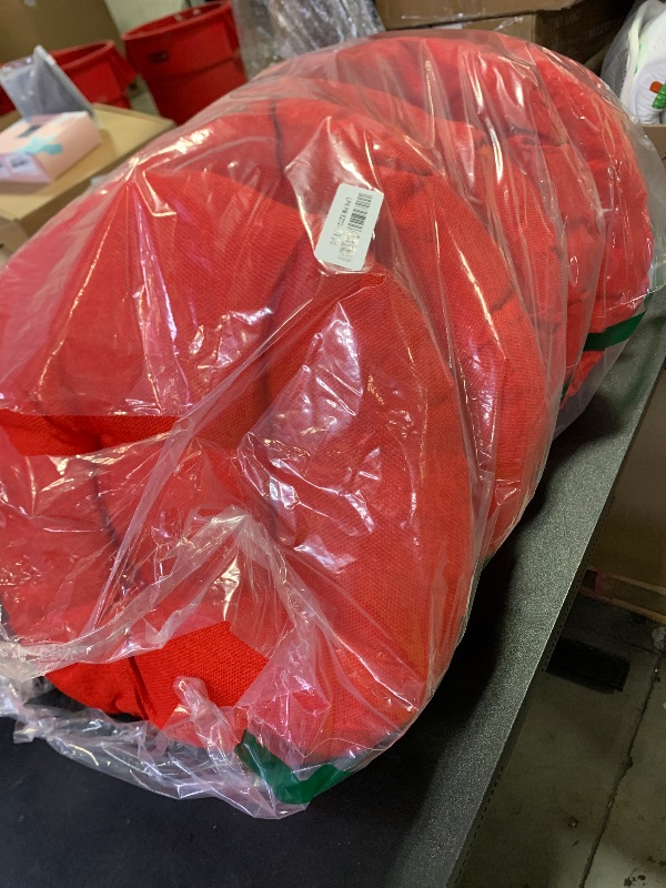 Photo 1 of Fumete 8 Pcs 16 Inch Round Floor Cushions for Kids and Toddlers, Flexible Seating Classroom Furniture Floor Pillow for Home, Daycare, Preschool, Yoga and Meditation (Red)