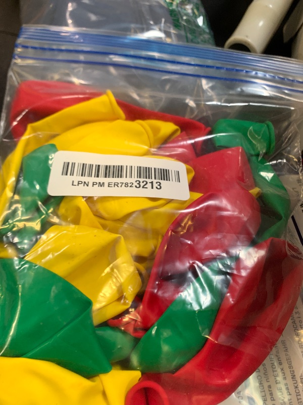 Photo 1 of Red Blue Green Yellow Balloons 100 Pack 12 Inch Matte Blue Yellow Red Green Latex Balloon for Carnival Circus Balloon arch Kids Birthday Baby Shower Party Decorations