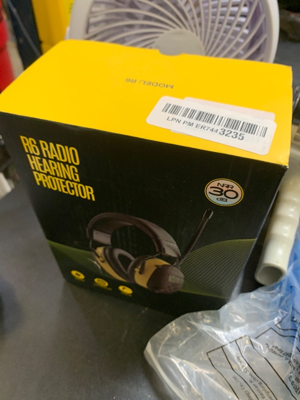 Photo 1 of AM/FM Radio Headphones with Digital Display, 30dB AM FM Hearing Protection Safety Ear Muff, Ear Protection Headphone for Mowing, Landscaping, Shooting and Construction-Black