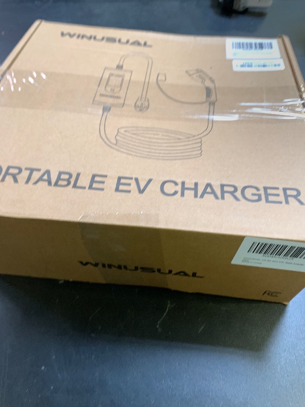 Photo 1 of WINUSUAL 40 amp EV Charger Level 2 & 1 Portable EV Charging Station with 25FT Cable, 240V, NEMA 14-50 Plug with SAE J1772 Fast Charging for Indoor/Outdoor(with Tesla Adapter & NEMA 5-15 Plug)