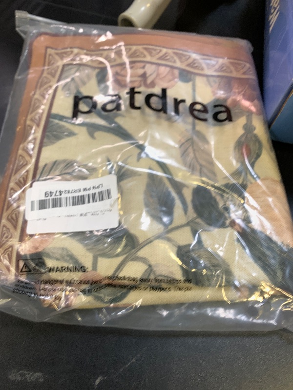 Photo 1 of patdrea Designer Vintage Floral Throw Pillow Covers for Couch Set of 2,Brown Linen Pillowcases with Bird and Rose Pattern Decorative Square Cushion for Bed Living Room Outdoor Cafe Car,18"x18"
