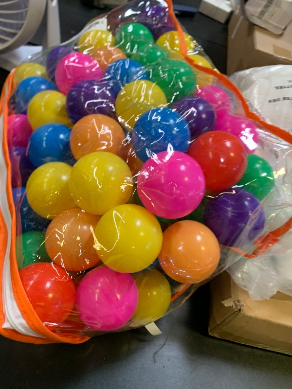 Photo 1 of Vanland Ball Pit Balls for Baby and Toddler Phthalate Free BPA Free Crush Proof Plastic - Multicolored Pit Balls in Reusable Play Toys for Kids with Storage Bag