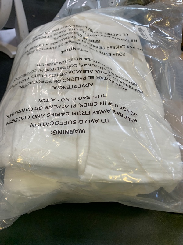 Photo 1 of EMME Muslin Cotton Duvet Cover Set Cream White Twin Size Linen Like Soft Breathable Lightweight Summer Comforter Cover Set with Zipper Closure (Cream White, Twin, 68"x90")