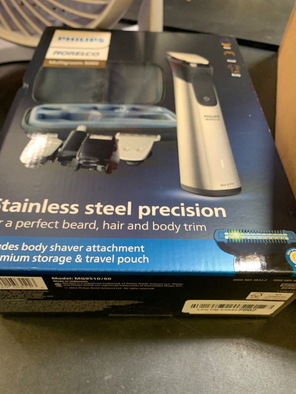 Photo 1 of Philips Norelco Multigroom Series 9000-21 Piece Men's Grooming Kit for Beard, Body, face, Nose, Ear Hair Trimmer w/Premium Storage case, MG9510/60