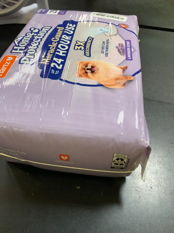 Photo 1 of New! Hartz Home Protection Miracle Guard Lavender Scented USA Made Dog Pads, Regular Size 25 Count, 24 Hour Use, Won't Leak and Odor Eliminating