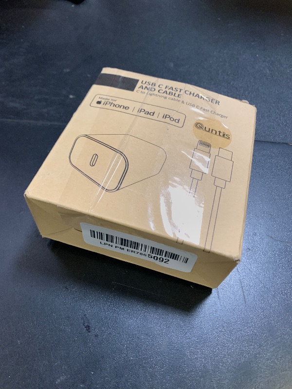 Photo 1 of iPhone Fast Charger [Apple MFi Certified], 20W iPhone High Speed USB-C Charger Plug with 6FT USB C to Lightning Cable Cord for iPhone 14 13 Mini Pro Max 12 11 XS XR X iPad AirPods, White