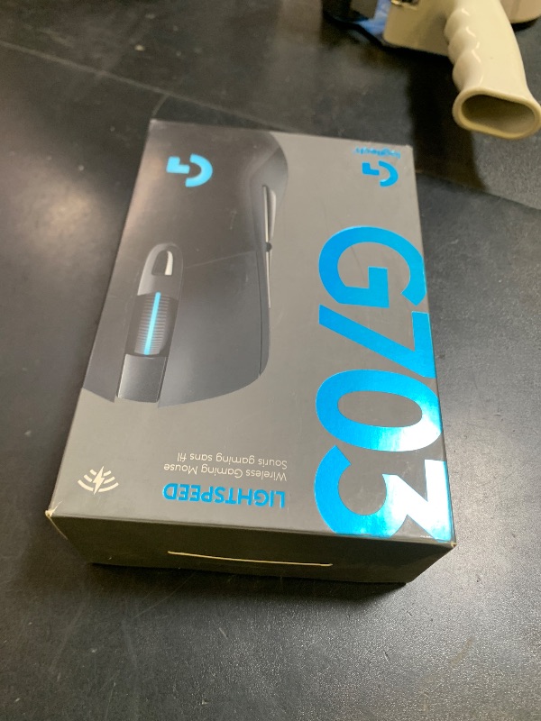 Photo 1 of Logitech G703 Lightspeed Wireless Gaming Mouse W/Hero 25K Sensor, PowerPlay Compatible, Lightsync RGB, Lightweight 95G+10G Optional, 100-25, 600 DPI, Rubber Side Grips - Black