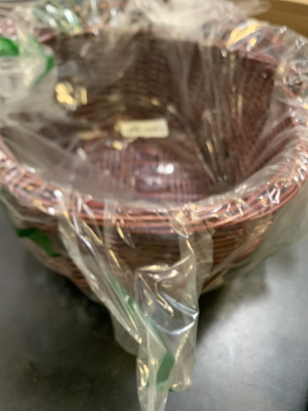 Photo 1 of Dicunoy Wicker Picnic Basket with Handle, Large Empty Gift Basket to fill, Open Top Market Harvest Baskets for Garden, Fruit, Candy, Wine, Egg Gathering, Wedding, Vegetables