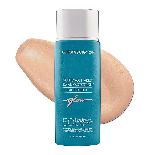 Photo 1 of Colorescience Total Protection Face Shield GLOW* SPF 50, Zinc Oxide Formula, Medium, 1.8 fl. oz.