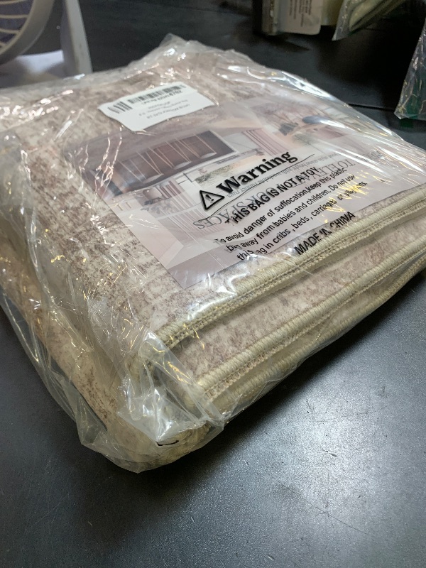 Photo 1 of Restydon Long Hallway Runner Rug- Carpet Runners for Hallway 12ft, Anti Slip Backing Washable Rug Runner for Bathroom, Entrance, Living Room, Soft Low Pile Mordern Rug Runner(2'x12', Brown/Ivory)