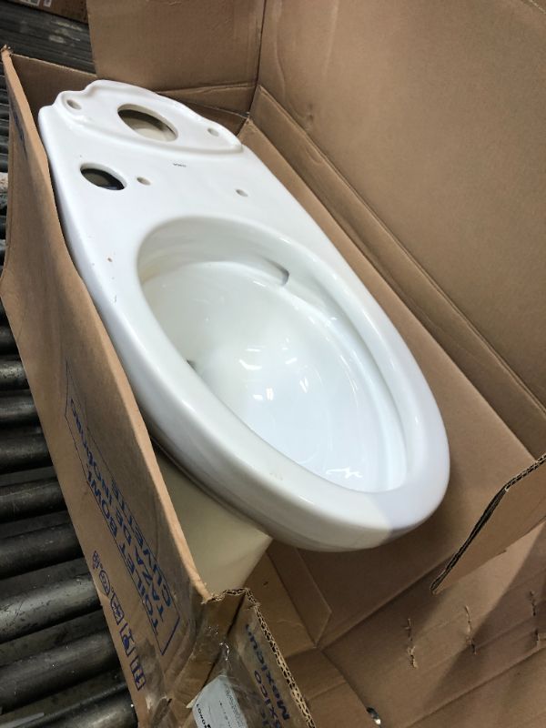 Photo 1 of TOTO Drake Two-Piece Elongated 1.28 GPF TORNADO FLUSH Toilet with CEFIONTECT and SoftClose Seat, WASHLET+ Ready, Cotton White - MS776124CEG#01