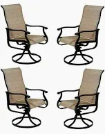 Photo 1 of masterpack swivel sling chair 4 pack