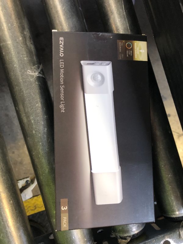 Photo 1 of EZVALO 3 Pack 7” Motion Sensor Light Indoor, Wireless Under Cabinet Lighting, 30 LED Rechargeable Closet Lights, Dimmable, 3 Color Temperatures, Counter Lights for Wardrobe, Pantry, Bedroom, Kitchen