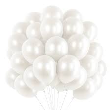 Photo 1 of 120pcs Pearl White Balloons