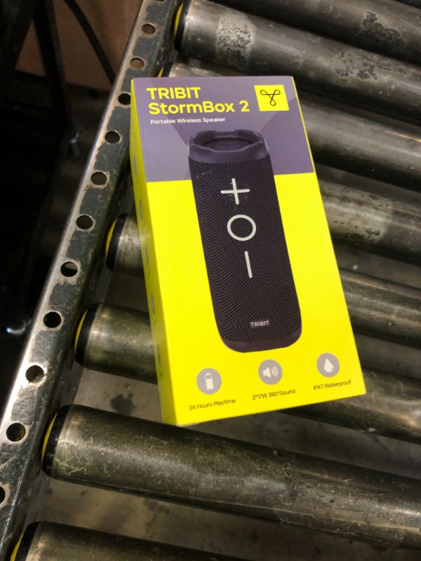 Photo 1 of Tribit StormBox 2 Bluetooth Speaker with 34W 360° Surround Sound, XBass Tech, 24H Playtime, IPX7 Waterproof, Bluetooth 5.3, TWS Pairing Portable Wireless Speaker for Outdoor