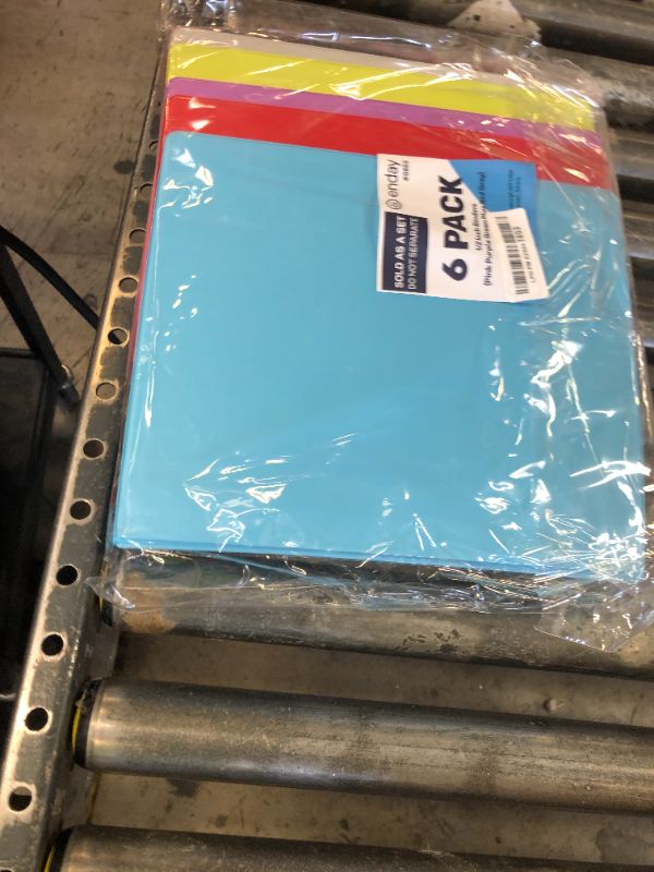 Photo 1 of ½ Inch 3 Ring Binder, .5 Inch Round Ring Clear View Cover with 2 Inside Pockets Binders, Colored School Supplies Binders in Grey, Pink, Blue, Purple, Green and Red, Multicolor (6 PC) – by Enday