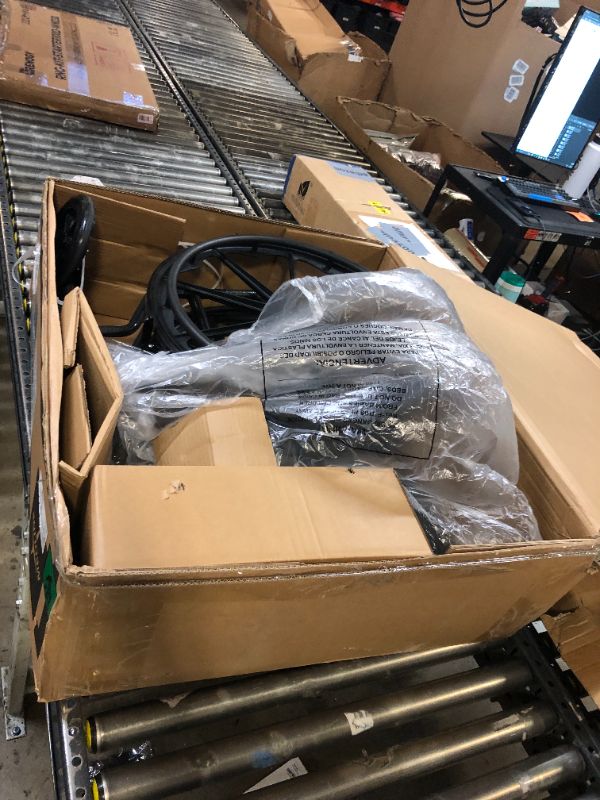 Photo 1 of Medline Comfortable Folding Wheelchair with Swing-Back, Desk-Length Arms and Elevating Footrests, 16”W x 16”D Seat